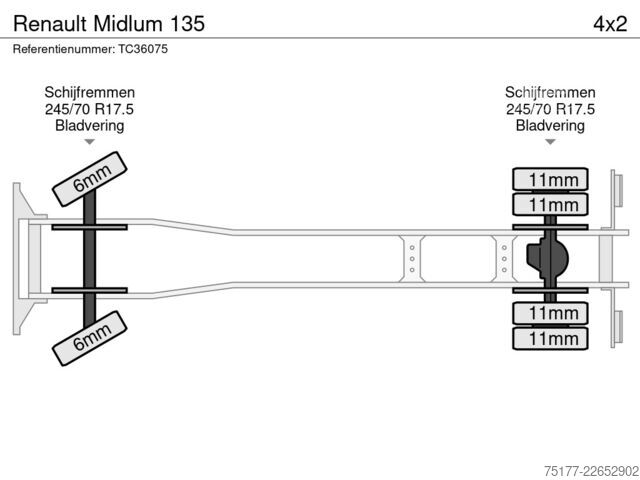 شاحنة قلابة Renault Midlum 135