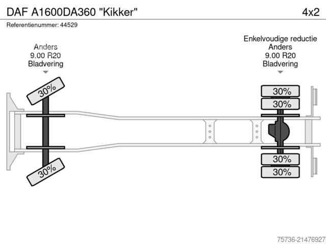 Laadplatform DAF A1600DA360 "Kikker"