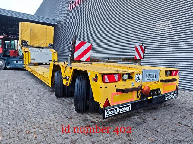 Carregador baixo Goldhofer MPA-V 2-34/80A 5.4 Meter Extandable New TUV!