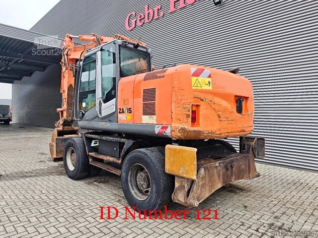 Tekerlekli ekskavatör Hitachi ZX 190 W-3 2 Buckets!