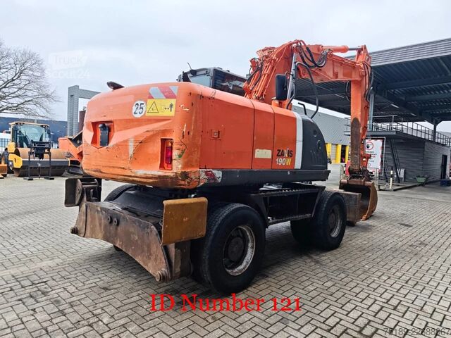 Tekerlekli ekskavatör Hitachi ZX 190 W-3 2 Buckets!