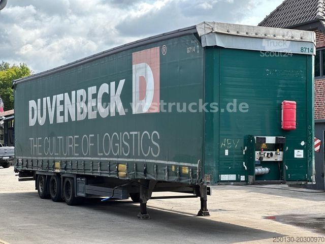Open semitrailer with tarp SCHMITZ CARGOBULL SCB*S3T MegaTrailer Curtainsider Edscha-Verdeck