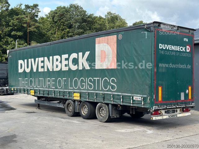 Open semitrailer with tarp SCHMITZ CARGOBULL SCB*S3T MegaTrailer Curtainsider Edscha-Verdeck