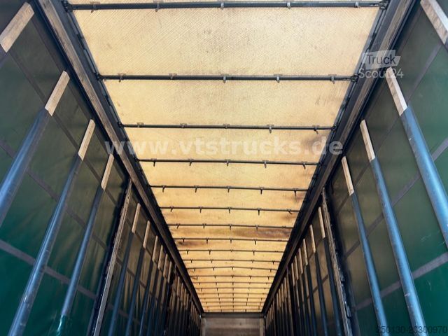 Open semitrailer with tarp SCHMITZ CARGOBULL SCB*S3T MegaTrailer Curtainsider Edscha-Verdeck