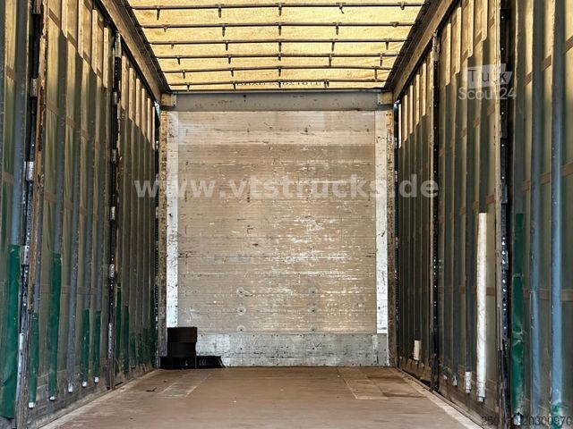 Open semitrailer with tarp SCHMITZ CARGOBULL SCB*S3T MegaTrailer Curtainsider Edscha-Verdeck
