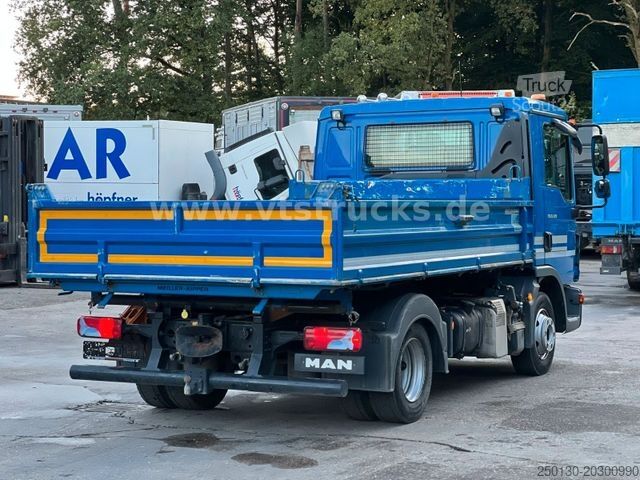 Trevägs tippbil MAN TGL 8.220 4x2 Meiller-DSK 7,5 t.