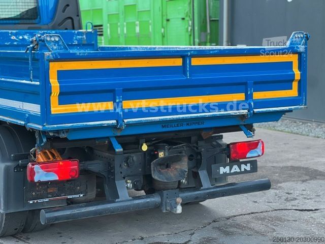 Trevägs tippbil MAN TGL 8.220 4x2 Meiller-DSK 7,5 t.