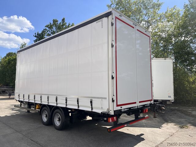 Atvira priekaba su tentu Möslein TPW 105 D Schwebheim  Tandem- Planenanhänger Durchladen