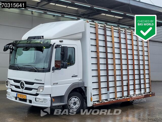 Box body Mercedes Atego 818 Atego 4X2 NL-Truck Glass transport tr...