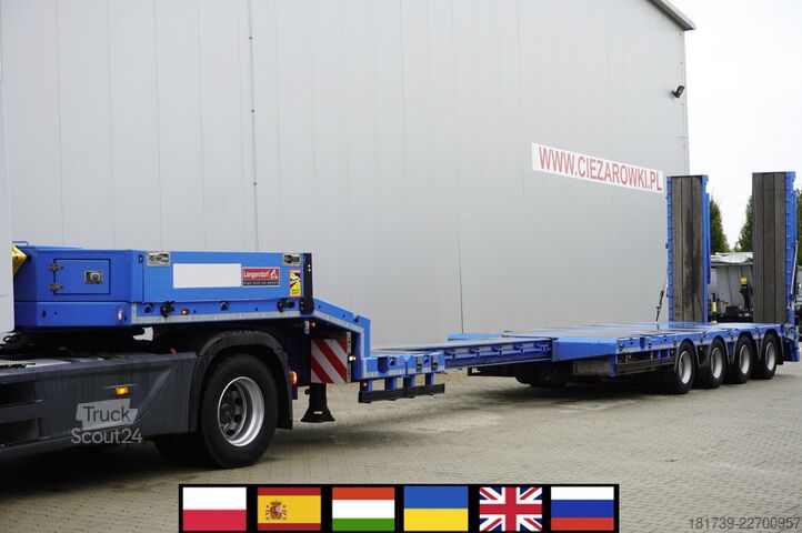 Nízkopodlažní návěs LANGENDORF ST-4 VB low-bed semi-trailer/ extendable