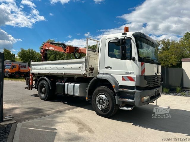 Саміоскид MERCEDES-BENZ Atego 1829 4x2 Meiller Kipper Kran 2014 FUNK AHK