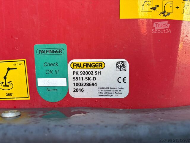 Otwarty korpus Scania R 450 8x2*6 PK 92002 + JIB + WINCH / PLATFORM L...