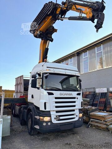 Jeřáb na nákladním automobilu Scania R500 Effer 85ton/meter Jip Ladekran/Auto