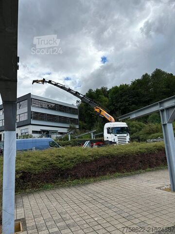 Jeřáb na nákladním automobilu Scania R500 Effer 85ton/meter Jip Ladekran/Auto