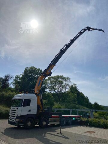 Jeřáb na nákladním automobilu Scania R500 Effer 85ton/meter Jip Ladekran/Auto