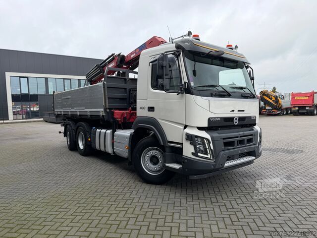 3-zijdige kipper Volvo FMX 460 6x2 Kipper/HMF 2120 k5 Euro 6