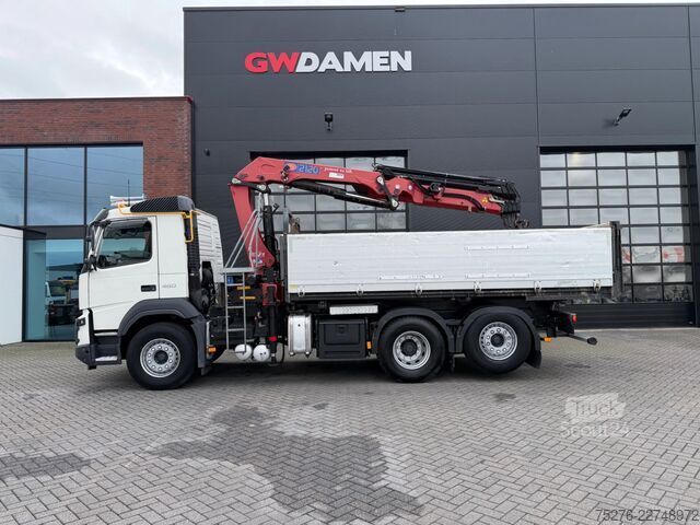 3-zijdige kipper Volvo FMX 460 6x2 Kipper/HMF 2120 k5 Euro 6