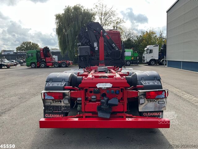 Haakarmsysteem Man TGX 35.480 8x4 Euro 6 Hiab 28 Tonmeter laadkraan