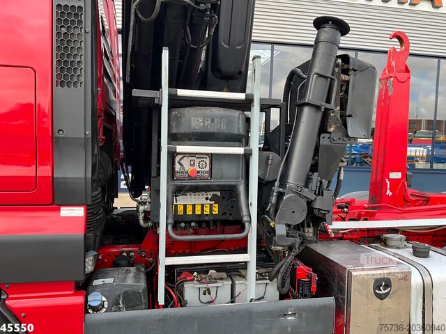 Haakarmsysteem Man TGX 35.480 8x4 Euro 6 Hiab 28 Tonmeter laadkraan