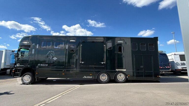 Karjan kuljetusauto MERCEDES-BENZ 2541 L 6x2*4 Actros 5 Pferde Popout nur 34302 km