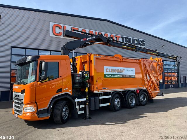 Refuse collection vehicle DAF FAQ XD 410 Euro 6 Hiab 23 Tonmeter laadkraan