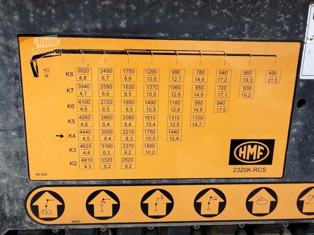 Système de bras à crochet Volvo FMX 500 8x4 TRIDEM HOOKLIFT + CRANE HMF 2320 K4...