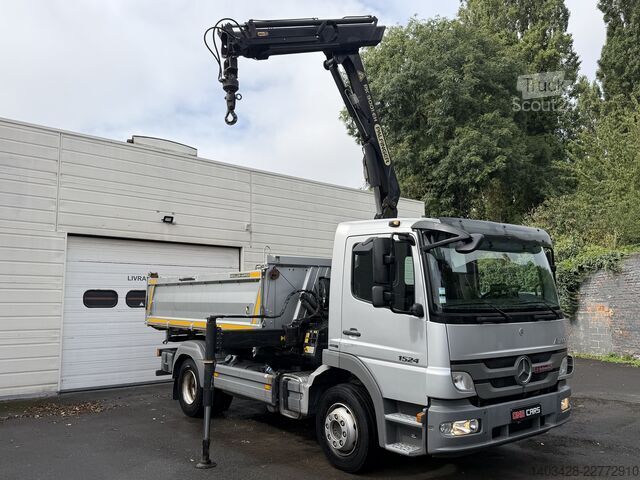 1524 .15 طن. 4x2 شاحنة قلاب + رافعة Mercedes-Benz ATEGO 1524
