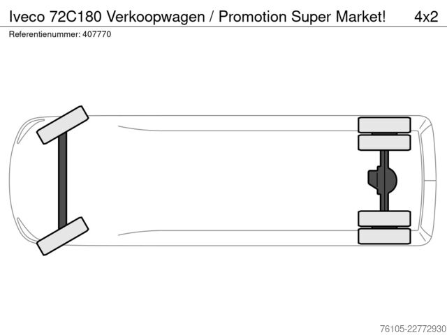 Camion magasin Iveco 72C180 Verkoopwagen / Promotion Super Market!