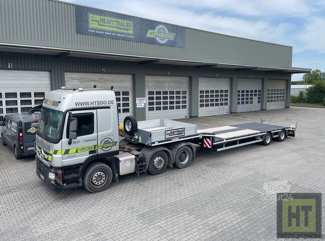 žemagrindė puspriekabė MAX Trailer 2-Achs-Tele-Semi Sattelauflieger