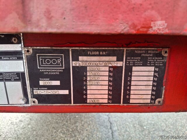 Nakladalna ploščad s stenami FLOOR FLO-18-30K1