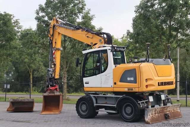 Excavator pe roți Liebherr A916 | ROTOTILT R5 + GRIP | BUCKET | 3D GPS | BSS
