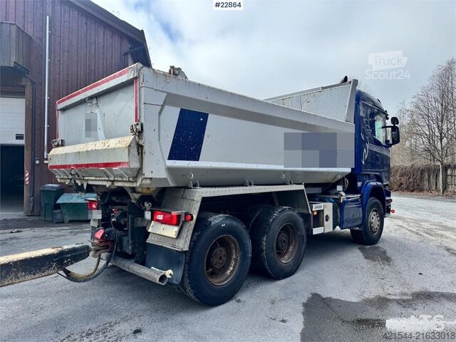 Sklápěč Scania R730 6x4 tipper truck with 2010 Maur triple traile