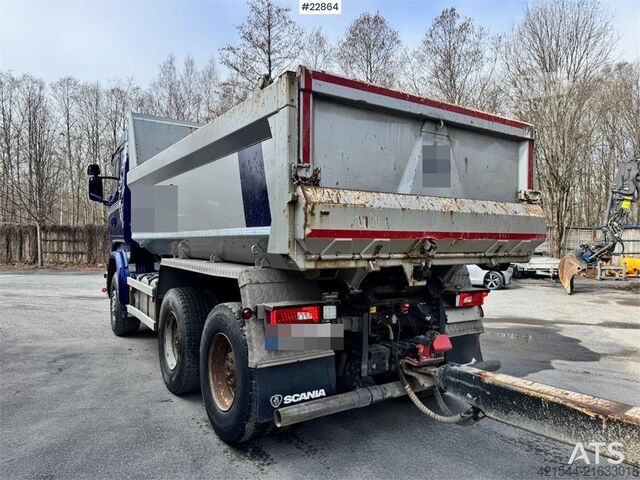 Sklápěč Scania R730 6x4 tipper truck with 2010 Maur triple traile