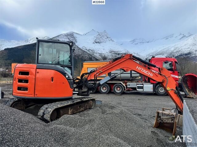 Pásový bagr Hitachi ZX65USB-5A crawler excavator – Rototilt – 3 bucket