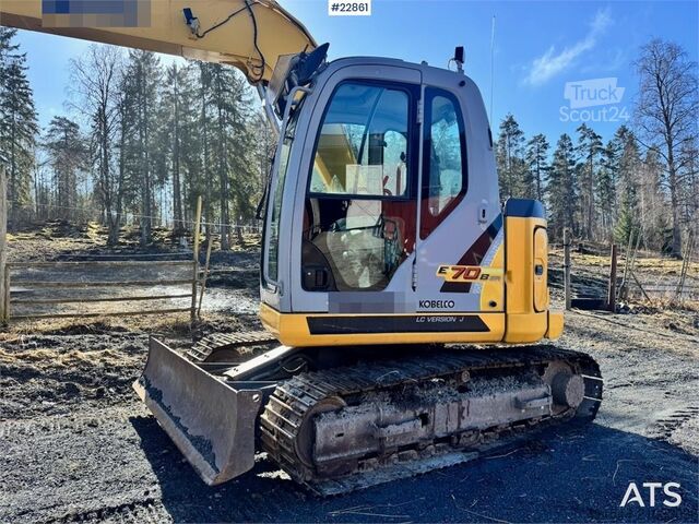 Pásový bagr New Holland Kobelco E70BSR-2 – Rototilt – 2 buckets – Only 1 o