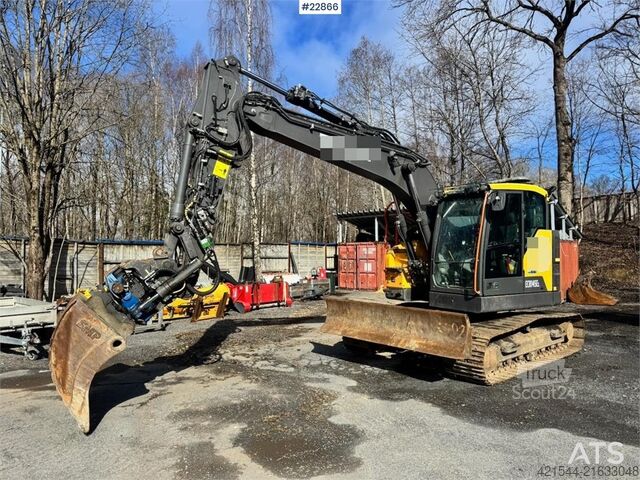 Pásový bagr Volvo ECR145EL crawler excavator – Rototilt – 3 buckets