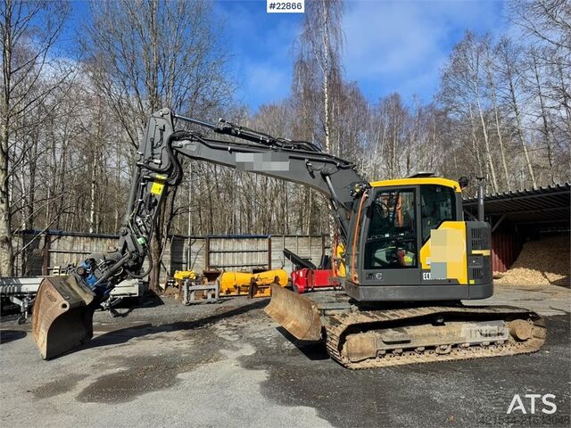 Pásový bagr Volvo ECR145EL crawler excavator – Rototilt – 3 buckets
