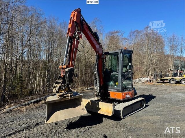 Minibagr Hitachi ZX38U-6 Mini Excavator – Rototilt – 3 Buckets – Hy