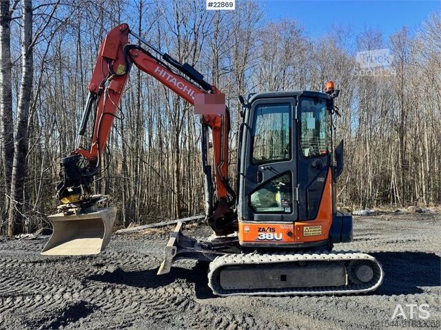 Minibagr Hitachi ZX38U-6 Mini Excavator – Rototilt – 3 Buckets – Hy