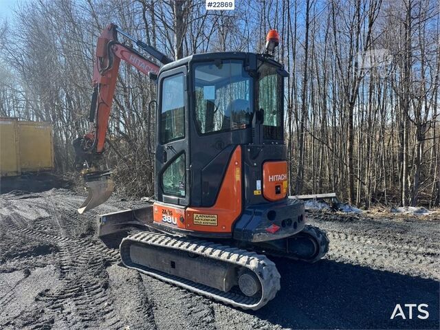 Minibagr Hitachi ZX38U-6 Mini Excavator – Rototilt – 3 Buckets – Hy