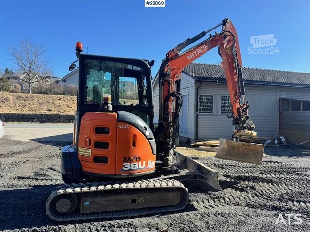 Minibagr Hitachi ZX38U-6 Mini Excavator – Rototilt – 3 Buckets – Hy