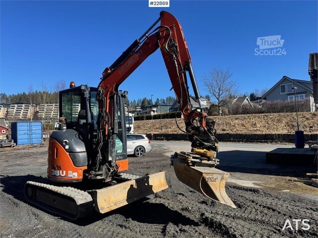 Minibagr Hitachi ZX38U-6 Mini Excavator – Rototilt – 3 Buckets – Hy
