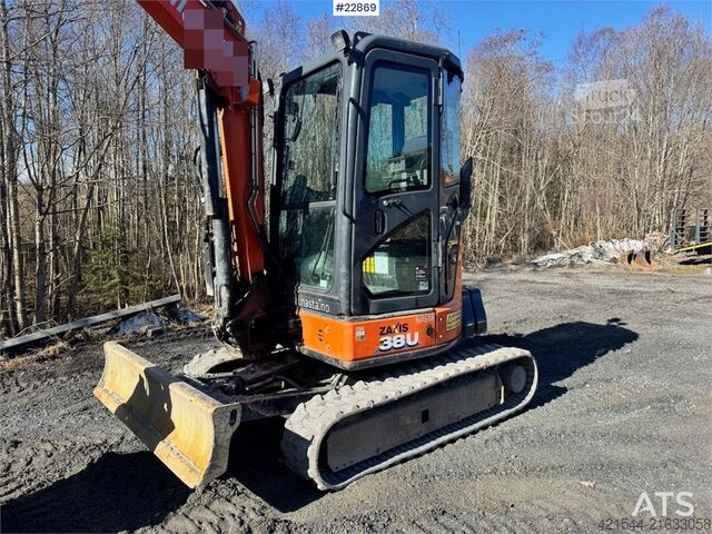 Minibagr Hitachi ZX38U-6 Mini Excavator – Rototilt – 3 Buckets – Hy