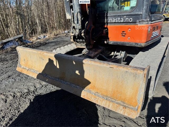 Minibagr Hitachi ZX38U-6 Mini Excavator – Rototilt – 3 Buckets – Hy