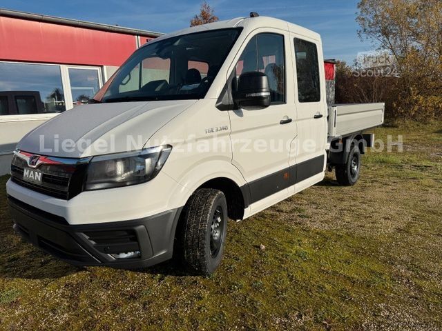 Pick-up bestelwagen MAN TGE 3.140 4x2F DOKA*Klima*AHK3,5to*7Sitze*Kamera