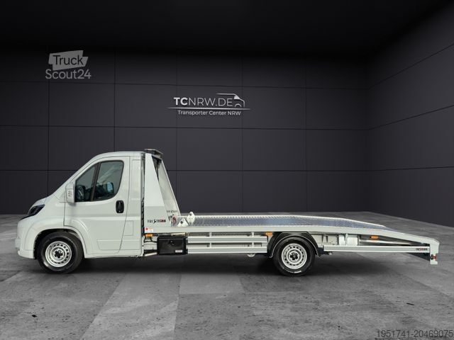 Bestelwagen autodrager PEUGEOT Boxer Abschleppwagen AHK 3,5t Klima VDI2700 Zert