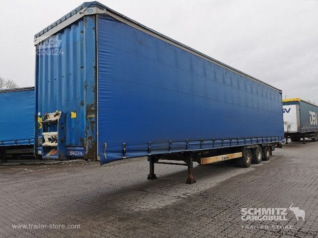 Open semitrailer with tarp Krone Curtainsider Mega
