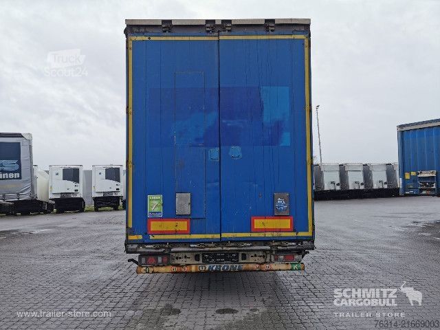 Open semitrailer with tarp Krone Curtainsider Mega