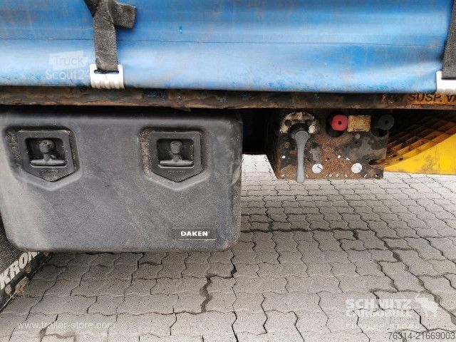 Open semitrailer with tarp Krone Curtainsider Mega