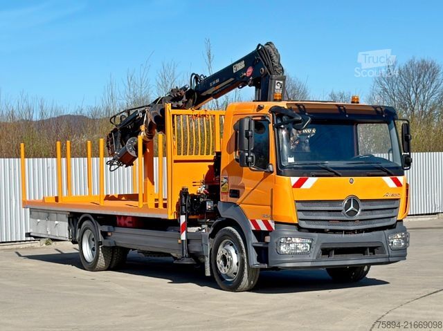 Żuraw samochodowy MERCEDES-BENZ ATEGO 1324 * HIAB 144 B - DUO + Bohrgerät * TOP